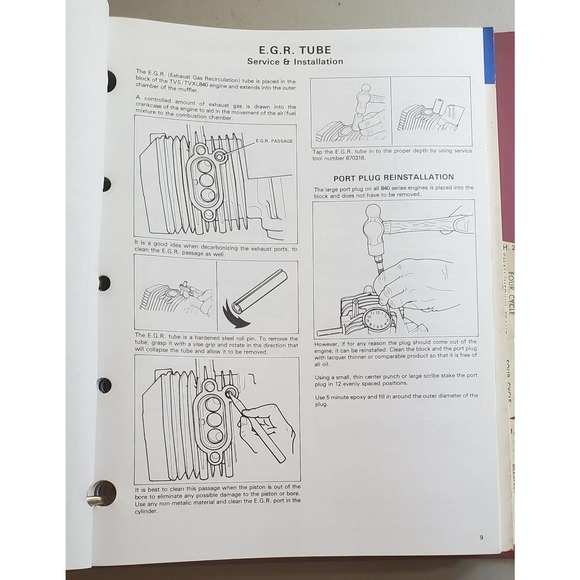 Tecumseh Engines Mechanic Manual Binder - Picture 4 of 5